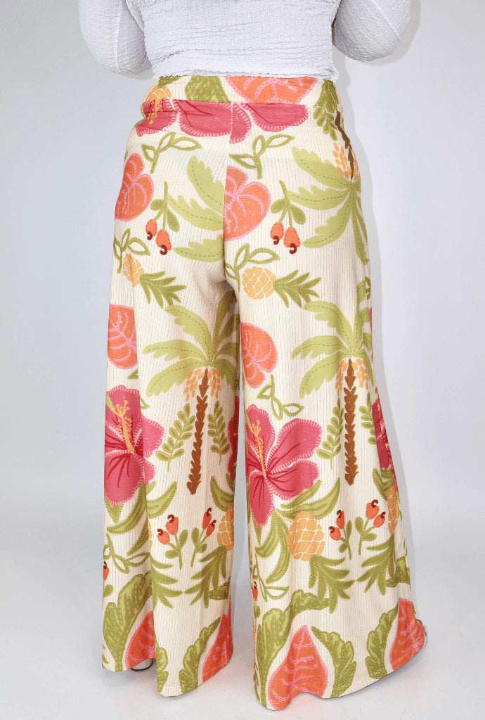 Calça Pantalona Rosa